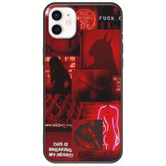Aesthetic Red iPhone 12 mini Black TPU (Μαύρη Σιλικόνη)