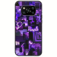 Aesthetic Purple Xiaomi Poco X3 NFC / X3 Pro Black TPU (Μαύρη Σιλικόνη)