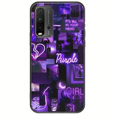 Aesthetic Purple Xiaomi Redmi 9T Black TPU (Μαύρη Σιλικόνη)