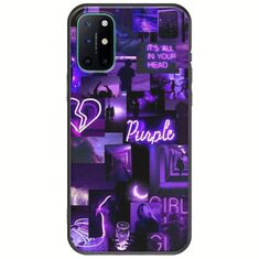Aesthetic Purple OnePlus 8T Black TPU (Μαύρη Σιλικόνη)