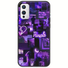 Aesthetic Purple OnePlus 9 Black TPU (Μαύρη Σιλικόνη)