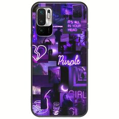 Aesthetic Purple Xiaomi Redmi Note 10 5G Black TPU (Μαύρη Σιλικόνη)