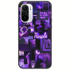 Aesthetic Purple Xiaomi Mi11i Black TPU (Μαύρη Σιλικόνη)