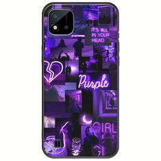 Aesthetic Purple Realme C11 2021 Black TPU (Μαύρη Σιλικόνη)