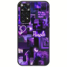 Aesthetic Purple Xiaomi Redmi Note 11 / 11s Black TPU (Μαύρη Σιλικόνη)