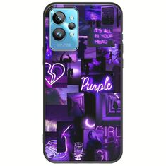 Aesthetic Purple Realme GT2 Pro Black TPU (Μαύρη Σιλικόνη)