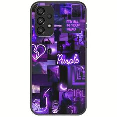 Aesthetic Purple Samsung Galaxy A33 5G Black TPU (Μαύρη Σιλικόνη)