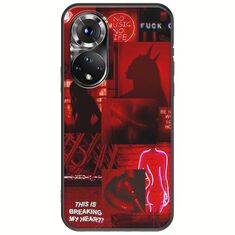 Aesthetic Red Huawei Nova 9 Black TPU (Μαύρη Σιλικόνη)