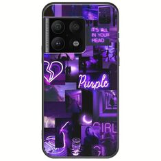 Aesthetic Purple OnePlus 10 Pro Black TPU (Μαύρη Σιλικόνη)