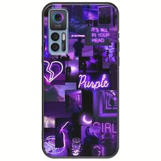 Aesthetic Purple TCL 30 / 30 5G / 30+ Black TPU (Μαύρη Σιλικόνη)