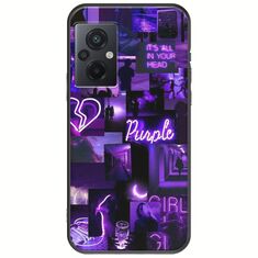 Aesthetic Purple Xiaomi Poco M5 Black TPU (Μαύρη Σιλικόνη)