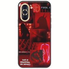 Aesthetic Red Huawei Nova 10 Black TPU (Μαύρη Σιλικόνη)