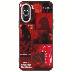 Aesthetic Red Huawei Nova 10 Pro Black TPU (Μαύρη Σιλικόνη)
