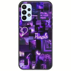 Aesthetic Purple Samsung Galaxy A23 5G Black TPU (Μαύρη Σιλικόνη)
