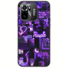 Aesthetic Purple Xiaomi Poco M5s Black TPU (Μαύρη Σιλικόνη)