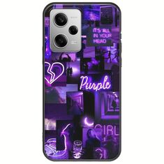 Aesthetic Purple Xiaomi Redmi Note 12 Pro 5G Black TPU (Μαύρη Σιλικόνη)