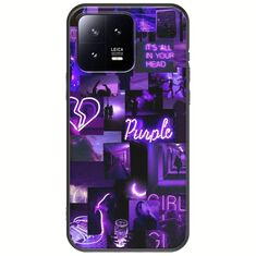 Aesthetic Purple Xiaomi 13 5G Black TPU (Μαύρη Σιλικόνη)