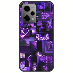 Aesthetic Purple Xiaomi Poco X5 5G Black TPU (Μαύρη Σιλικόνη)