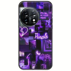 Aesthetic Purple OnePlus 11 5G Black TPU (Μαύρη Σιλικόνη)