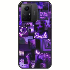 Aesthetic Purple Xiaomi Redmi Note 12S Black TPU (Μαύρη Σιλικόνη)