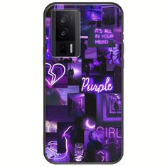 Aesthetic Purple Xiaomi Poco F5 Pro 5G Black TPU (Μαύρη Σιλικόνη)