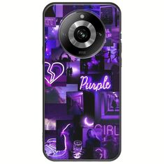 Aesthetic Purple Realme 11 Pro 5G Black TPU (Μαύρη Σιλικόνη)