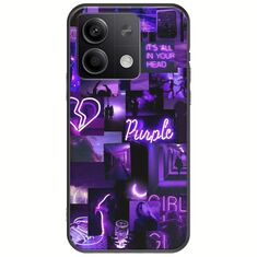 Aesthetic Purple Xiaomi Redmi Note 13 5G Black TPU (Μαύρη Σιλικόνη)
