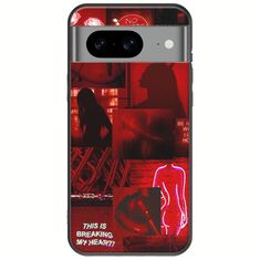Aesthetic Red Google Pixel 8 5G Black TPU (Μαύρη Σιλικόνη)