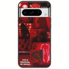 Aesthetic Red Google Pixel 8 Pro 5G Black TPU (Μαύρη Σιλικόνη)