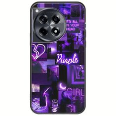 Aesthetic Purple OnePlus 12 5G Black TPU (Μαύρη Σιλικόνη)