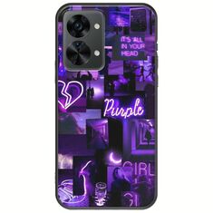 Aesthetic Purple OnePlus Nord 2T 5G Black TPU (Μαύρη Σιλικόνη)