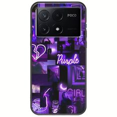 Aesthetic Purple Xiaomi Poco X6 Pro 5G Black TPU (Μαύρη Σιλικόνη)