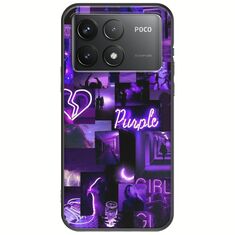 Aesthetic Purple Xiaomi Poco F6 Pro 5G Black TPU (Μαύρη Σιλικόνη)