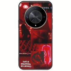 Aesthetic Red Honor Magic 6 Lite 5G Black TPU (Μαύρη Σιλικόνη)