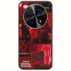 Aesthetic Red Huawei Nova 12i Black TPU (Μαύρη Σιλικόνη)