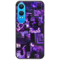 Aesthetic Purple OnePlus Nord CE4 Lite 5G Black TPU (Μαύρη Σιλικόνη)