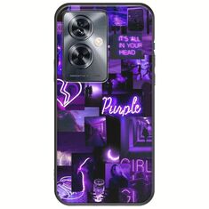 Aesthetic Purple OnePlus Nord N30 SE 5G Black TPU (Μαύρη Σιλικόνη)