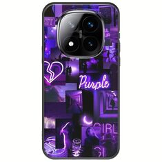Aesthetic Purple Xiaomi Redmi Note 14 Pro+ 5G Black TPU (Μαύρη Σιλικόνη)