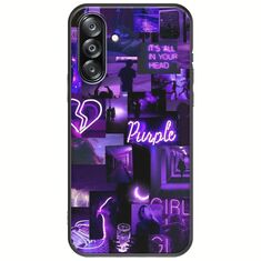 Aesthetic Purple Samsung Galaxy A26 5G  Black TPU (Μαύρη Σιλικόνη)