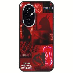 Aesthetic Red Honor 200 5G Black TPU (Μαύρη Σιλικόνη)
