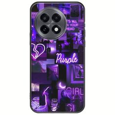 Aesthetic Purple OnePlus 13R 5G Black TPU (Μαύρη Σιλικόνη)