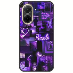 Aesthetic Purple Xiaomi Redmi A5 4G Black TPU (Μαύρη Σιλικόνη)