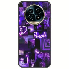 Aesthetic Purple Realme 13 Pro 5G Black TPU (Μαύρη Σιλικόνη)