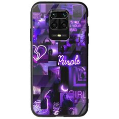 Aesthetic Purple Xiaomi Redmi Note 9S / 9 Pro / 9 Pro Max Groove TPU (Tempered Glass και TPU)