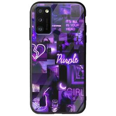 Aesthetic Purple Samsung Galaxy A41 Groove TPU (Tempered Glass και TPU)