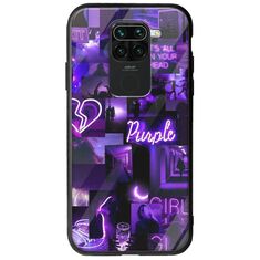 Aesthetic Purple Xiaomi Redmi Note 9 Groove TPU (Tempered Glass και TPU)