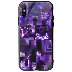 Aesthetic Purple Xiaomi Redmi 9A Groove TPU (Tempered Glass και TPU)