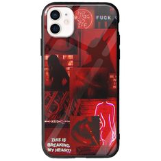 Aesthetic Red iPhone 12 mini Groove TPU (Tempered Glass και TPU)