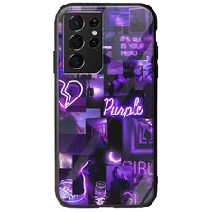Aesthetic Purple Samsung Galaxy S21 Ultra Groove TPU (Tempered Glass και TPU)