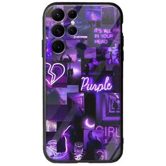 Aesthetic Purple Samsung Galaxy S22 Ultra Groove TPU (Tempered Glass και TPU)